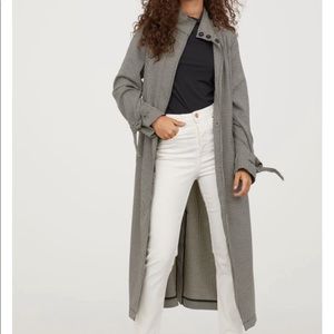 H&M Houndstooth Trench Duster